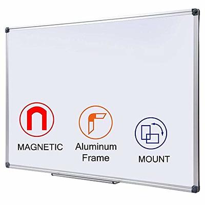 DexBoard 2 Pack 36 x 24 Magnetic Dry Erase Board with Removable Marker  Tray| Commercial Quality Wall-Mounted Aluminum Message Presentation White