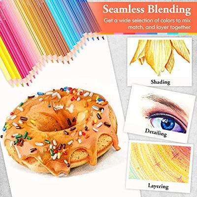 Colored Pencils for Adult Coloring Books, Soft Core,Ideal for Drawing  Blending Shading,Color Pencils Set Gift for Adults Kids