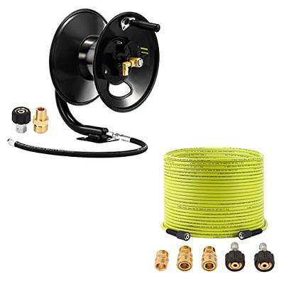 M MINGLE Pressure Washer Hose Reel 100ft, Pressure Washer Hose 100 FT x  1/4 - Yahoo Shopping