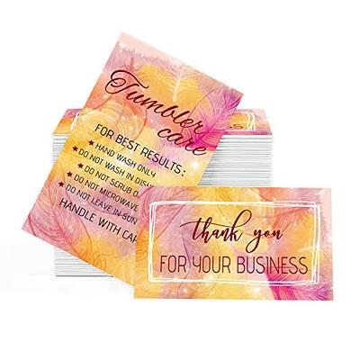 Premium Glossy Cardstock Care Cards – OMG Cups!