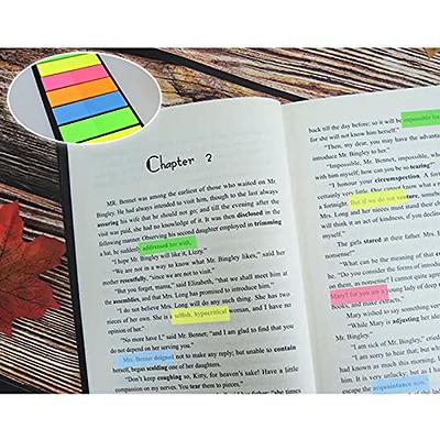 Andiker 1200 PCS Page Markers Sticky Index Tabs Sticky Notes, Colored Paper  Tabs Flags Writable Self Adhesive, Page Flags Translucent Rectangular Arrow  Flag Tabs for Books Annotation Tabs - Yahoo Shopping