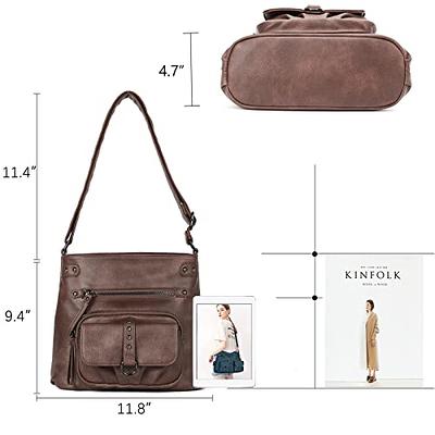 KL928 Purses for Women,Soft PU Leather Handbags ,Large Capacity Shoulder Bags ,Multi-Pockets Fashion Crossbody Purse