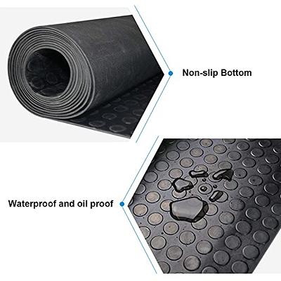 Garage Floor Mat  Rubber Roll Out Coin Pattern Mat