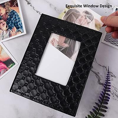 RECUTMS Photo Album 4x6 Pockets Hold 600 Photos Leather Frame