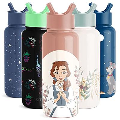 Simple Modern Disney Princess Water Bottle with Straw Lid Vacuum