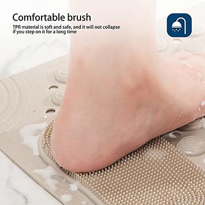 Bath Mat Rug, Napa Skin Super Absorbent Bath Mat Quick Dry Thin Bathroom  Mats Non Slip Floor Mat Shower Rugs with Rubber Backing for Shower Sink