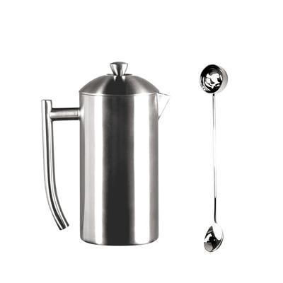 Belwares Stainless Steel French Coffee Press, with Double Wall and Extra  Filters 34Oz 