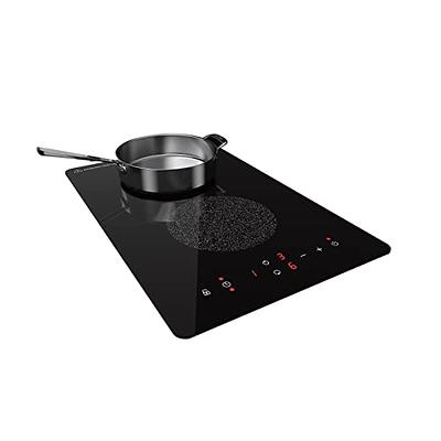 Weceleh Induction Cooktop 2 Burner, Built-in 12 Inch 240V Induction  Cooktop, Fast Heat Cooktop Electric Stove, Electric Cooktop with 9 Heating  Level