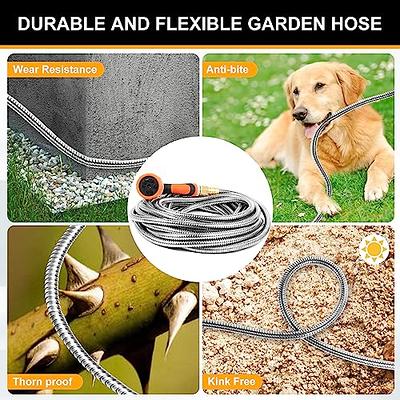 3/4 in. 50 ft. Expandable Garden Hose Flexible Water Hose with 10-Function Nozzle Durable 3750d Water Hose No Kink