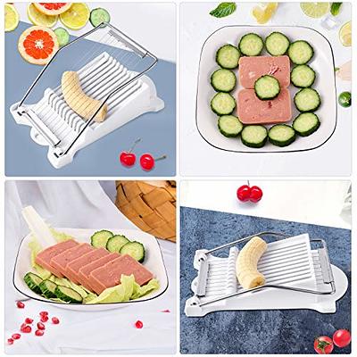 Kitchen Food Slicer Stainless Steel Wire Lunch Meat Cutter Hams Spam Slicer