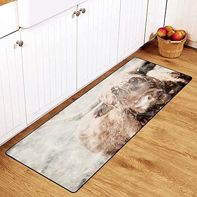 Highland Cow Doormat Non-slip Resist Dirt Door Rugs For Front Door