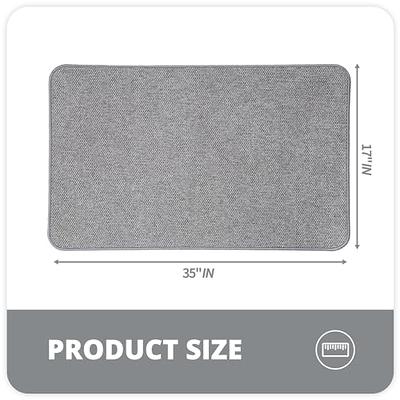 COCOER Non Slip Bath-Mat, Super Absorbent Washable Bath Mats for Bathroom  with Rubber Backing, Thin Bathroom Rugs Fit Under Door-Bathroom