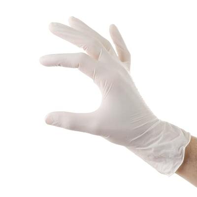 Noble Products Powder-Free Disposable Latex Gloves for Foodservice - 100/Box