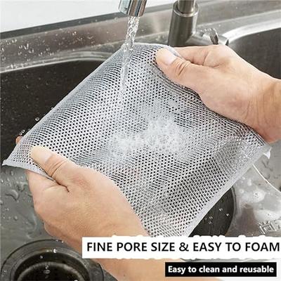 10pcs Kitchen Dishwashing Cloth, Oil-Free And Absorbent Stain Removal