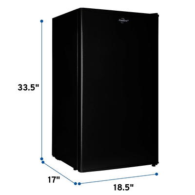 Koolatron 3.2 Cu Ft One Door Mini Fridge with Freezer, 91L Compact  Refrigerator Black - Yahoo Shopping