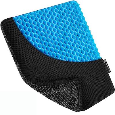 Wansimoo Gel Seat Cushion,Car or Office Chair Seat Cushion,for Pressure  Relief Pain,with Non-Slip Cover,Thickened Double Honeycomb Breathable