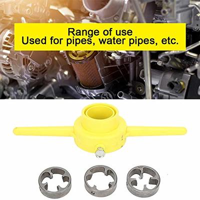 Pipe Threading Tool PVC Thread Maker NPT Round Die Set Pipe Threader  Plumbing Manual Hand Tool, with 3 Dies—1/2”, 3/4, & 1”, Pipe Threader Kit  - Yahoo Shopping