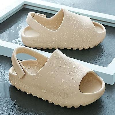 Menore Cloud Slides for Kids Shower Beach Slippers Boys Girls Bathroom Thick Sole Pillow Slippers Summer Non-Slip Pool Sandals