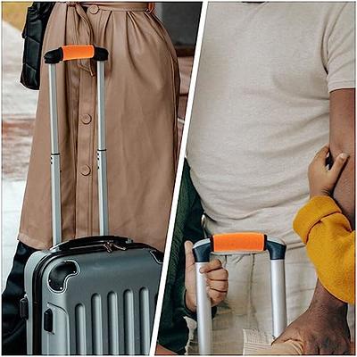 2Pcs Handbag Handle Leather Bag Wrap Covers Replacement Handle Protectors  Purse Strap Cover Handle Grip Suitcase Travel Bag Orange 