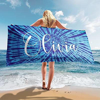  2 Pack Microfiber Thin Beach Towel Lightweight 71x32