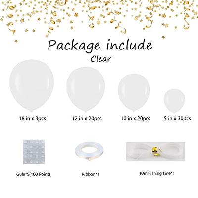 Clear Balloons 73pcs Clear Balloon Garland Arch Kit 5/10/12/18 Inch  Different Sizes Clear Matte Latex Balloon for Baby Shower Wedding Birthday  Graduation Party Christmas Valentines Decorations - Yahoo Shopping