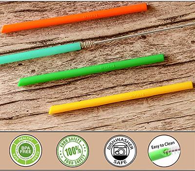 Tegion Mini Short Pinch Test Passed 5.5 Replacement Reusable Toddlers&  Kids&Baby Silicone Small Straws for The First Years Take & Toss Spill Proof  Straw Cup-Safe Fun for Baby Teething Chewing Netural Color