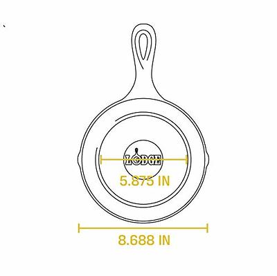 Lodge 8 Inch Cast Iron Pre-Seasoned Skillet – Signature Teardrop Handle -  Use in the Oven, on the Stove, on the Grill, or Over a Campfire, Black