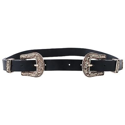 Jadive Western Leather Buckle Belts Cowboy Longhorn Bull Pattern Buckle Belt  Floral Engraved Buckle Belt for Men (Black, 39 Inch) at  Men's  Clothing store