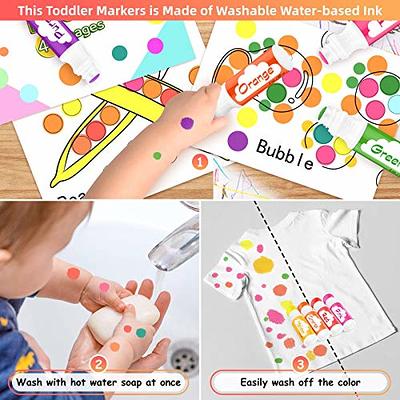 Washable Markers Set, Gift for Kids, 36 Colors Marker Pen Set,ages 2-4,4-8  years