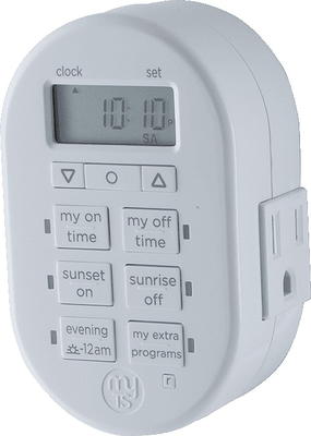 CANAGROW Outlet Timer, 7 Day Wall Plug in Light Timer Outlet, Indoor  Digital Programmable Timers for