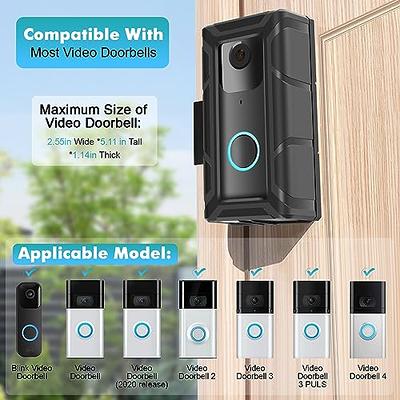 Anti-Theft Blink Doorbell Door Mount,No-Drill Mounting Bracket for Blink  Video Doorbell cover Holder Not Block Doorbell Sensor Easy to Install Blink