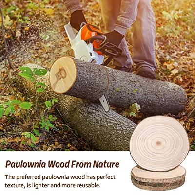 Wood Slices 6 Pack 7-8 Wood Rounds, Large Wood Slices for