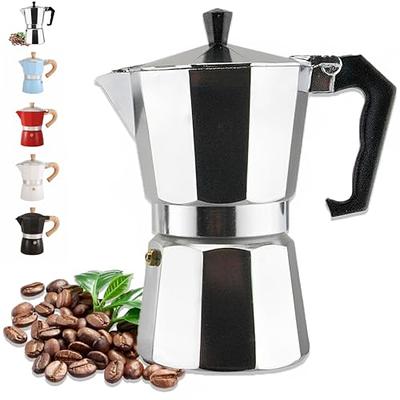  GROSCHE Milano Stovetop Espresso Maker Moka Pot 3 espresso Cup  - 5 oz, Black - Cuban Coffee Maker Stove top coffee maker Moka Italian espresso  greca coffee maker brewer percolator: Home & Kitchen