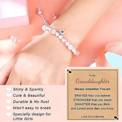 AryaHozel Gifts for Teen Girls - Tiny Gemstone Bracelets Teenage Teen Girl Gifts Trendy Stuff with Always Remember Inspirational Card
