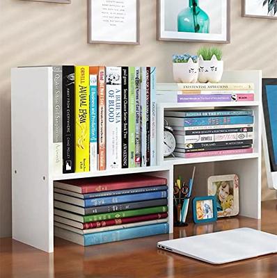 2-Tier Desktop Bookshelf For Computer Desk, Wood And Metal Desk Shelf ,  Adjustable Desk Bookcase, Open Countertop Storage Display Shelf,  Freestanding Small Organizer Rack ( Color : White , Size : 95X2 - Yahoo  Shopping