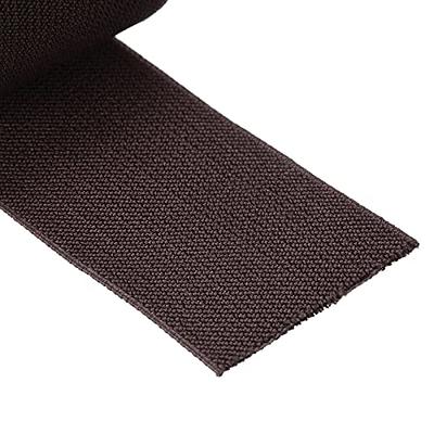 MECCANIXITY Twill Wide Elastic Band Double-Side 3 inch Flat 4 Yard Woven  Elastic Band Knit Elastic Spool Heavy Stretch Strap Black for Sewing