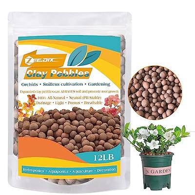 Natural Leca Clay Pebbles, 15LBS 8mm-18mm Expanded Organic Balls Plants  Grow Media Gardening Soil for Hydroponics, Drainage, Decoration, Aquaponics  - Yahoo Shopping