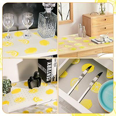 Non Adhesive Clear Shelf Liners for Kitchen Cabinets, Non Slip Drawer Liners  for Kitchen, Waterproof Cabinet Liners for Shelves, Fridge Liner for  Dresser/Fridge/Bathroom 