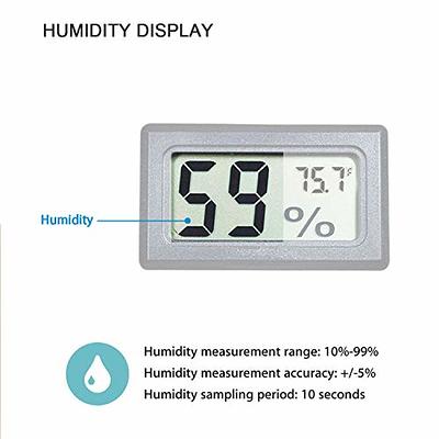 5-pack Mini Hygrometer Small Digital Thermometer Hygrometer Lcd Monitor  Indoor