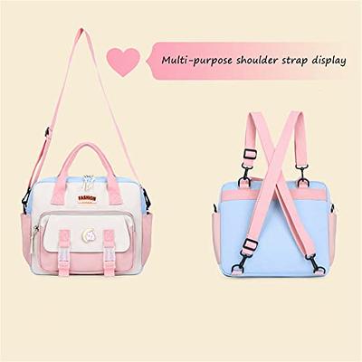  Cute Messenger Bag for School Kawaii Purse Crossbody Purse for  Women Kawaii Crossbody Bag (Pink) : Clothing, Shoes & Jewelry