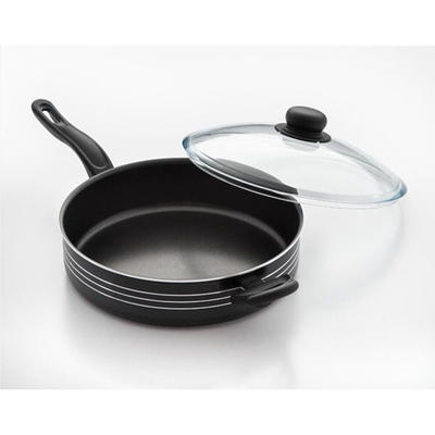 Nutrichef Dana Trading 1.5qt Saucepan w/ Lid - Non-Stick Stylish Kitchen Cookware w/ Foldable Knob