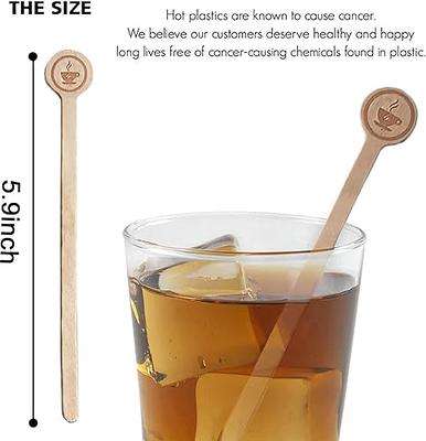 Coffee Stirrers Stir Sticks Wooden Beverage Mixer with Round  Ends,Disposable Environmentally Friendly Biodegradable Cafe Grade Beverage  Stir Sticks for 6 Inch Coffee Milk Cocktail Tea (100) - Yahoo Shopping