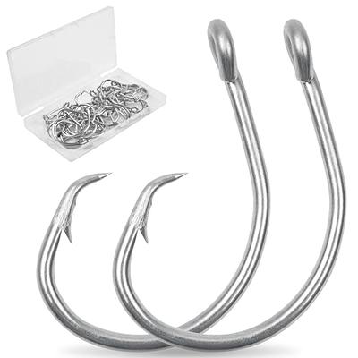 FishTrip Circle Hooks Saltwater for Catfish - 25pcs Offset 3X Strong Fishing  Hook Wide Gap for Live Bait,Size 5/0 - Yahoo Shopping