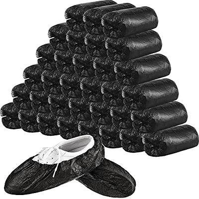 SATINIOR 400 Pieces (200 Pairs) Disposable Boot and Shoe Covers for Floor,  Carpet, Shoe Protectors, Durable Non-Slip (Black) - Yahoo Shopping