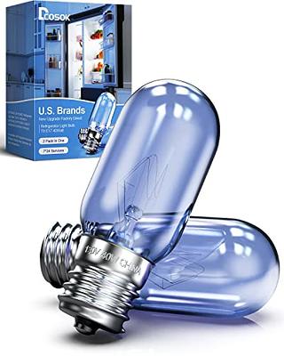 dcosok Refrigerator Light Bulb 40 Watt 297048600 241552802 Compatible with  Frigidaire Kenmore Whirlpool Electrolux KitchenAid Fridge Light Bulbs  Replacement Freezer Bulb T8 E17 Lamp Light, 2 Pack - Yahoo Shopping