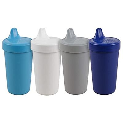 Re-Play Silicone Sippy Cups for Toddlers, 8 oz Kids Cups No Spill Cup Grey