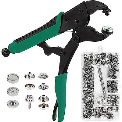 Heavy Duty Snap Fastener Tool Set, Canvas Cover Button Tool with