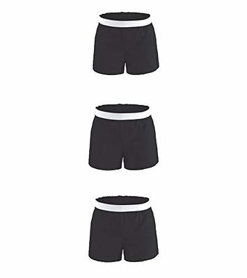 Soffe girls Authentic Cheer Shorts, Black (3-pack), X-Large US