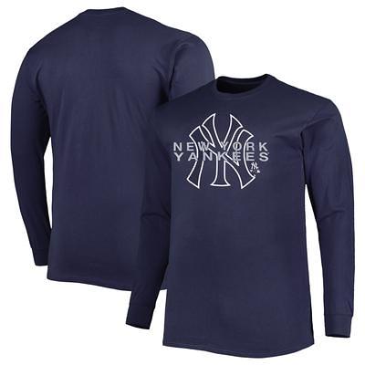 Men's Navy New York Yankees Big & Tall Long Sleeve T-Shirt - Yahoo