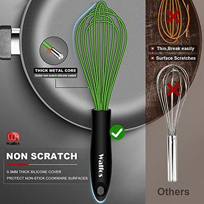 Whisk Commercial Whisks Stainless Steel & Silicone Non-Stick